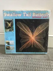 AMERICAN HANDCRAFTS Vintage Butterfly String Art In Unopened Box