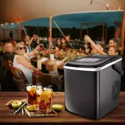 Portable Countertop Ice Maker 26lbs Ice/24Hrs Self-Cleaning with Scoop Basket US