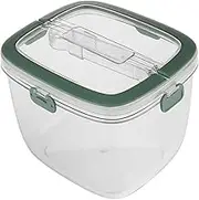 FUNNETOYU Portable Ice Bucket Handheld Ice Storage for Beer Wine for Parties Home Bar Cafe for Indoor Outdoor Use Transparent Design