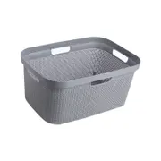 Ezy Storage 50L Mode Laundry Basket - Grey