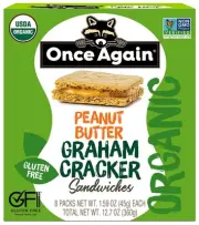 Once Again Peanut Butter Graham Cracker Sandwiches - Organic & Gluten Free, N...