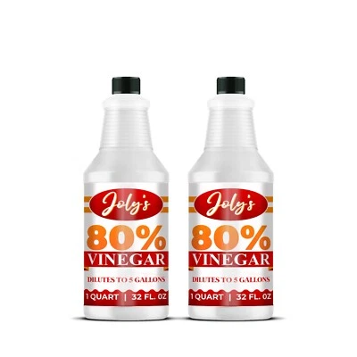 Joly's-80% Pure-32oz Concentrated Vinegar-Ultra-Performance (20X) Power-(Pack-2)