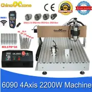 CNC 6090 4axis Router Milling Engraving Machine 2200W DIY CNC Cutting Machine AU