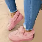 New Warm Winter Women Flat Shoes Plush Snow Boots Botas De Invierno Para Mujer