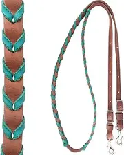 Martin Saddlery Latigo Laced Barrel Rein, 5/8"