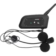 Bluetooth Headset Motorcycle Helmet Intercom 10 Rider Hands-free Headphone Music