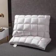 100% White Goose Down Feather Pillow Premium Quality 1500g One/Twin Pack