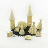 在飛比找ETMall東森購物網優惠-建筑城堡3D硅膠石膏滴膠模具婚紗裙子禮服巧克力慕斯模具烘焙家