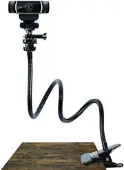 25 Inch Webcam Stand - Flexible Desk Mount Clamp Gooseneck Stand forLogitech Webcam C930e,C930,C920, C922x,C922, 4K, C925e,C615/375