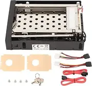 Internal SATA Hard Drive Rack 2.5in SATA Trayless Mobile Rack Maximum 6Gbps Hot Swap 2.5 for Server Computers Aluminium Alloy