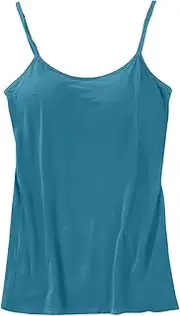 [Generic] Women's Fashion Blouses Adjustable Camisole With Frame Bra Stretch Undershirt Business Shirts (Navy, S)