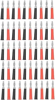 Respicefinem 25Set Speaker Banana Plug Made of ABS Zinc Alloy Lantern Welded Male Connector Ideal for 4mm Bananas Socket