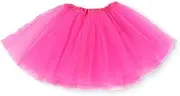 [AFCJLTO] 1 x Women's Tulle Skirt with Layers, Girls' Tutu Skirt in 80s Retro Style for Halloween, Christmas and Carnival, Perfect for Children and Adults as a Party Costume