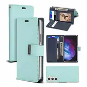 Goospery Samsung Galaxy S23 Rich Diary Wallet Flip Case Leather Card Slots Magnetic Cover (Aqua)