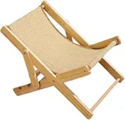 Cat Sisal Chair - Cat Hammock, Adjustable Elevated Cat Bed, Cat Furniture of Beach Chair, Cat Lounge Chair Cat Couch, Pet Cot for Kittens Small Dogs Bunny - Bearing 10kg
