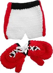 LIFKOME Baby Boxing Outfit Newborn Photography Prop Photo for Baby Girl Soft Comfortable Stylish Ideal Present for Newborns