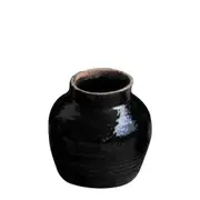 Belle Sanne 24cm Antique Wine Pot Liquor Storage Drink Container Barrel Black