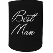 Alcohol Stubby Holder - Best Man Wedding Married - Funny Novelty Birthday Gift Joke Beer Can Bottle