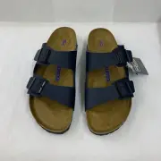 Birkenstock New w/ Box Arizona Blue Birko Flor Soft Footbed Narrow Select Size