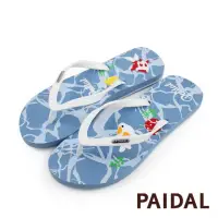 在飛比找momo購物網優惠-【Paidal】夏夜祭典撈金魚夾腳涼拖鞋(藍)