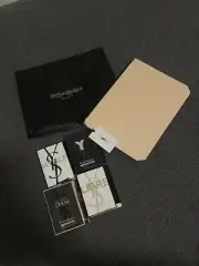 Ysl 4 Perfume Samples + Pouch & Pouch Bag