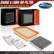 Engine & Activated Carbon Cabin Air Filter for Jeep Cherokee 14-18 2.4L 3.6L (for: Jeep)