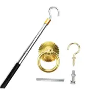 Ladder Pull Down System Kit - Attic Pull System Hook Set Replacement for Cord