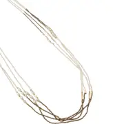 LVD Necklace w/ Stone Beads Home Jewellery Decoration Accessory 96cm Cadence