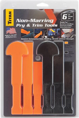 Titan Tools 15048 Titan 15048 - 6 Piece Nylon Multi Wedge Pry Tool Set For Remov