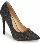 Lauren Lorraine Susan Black Multi Sparkling Glitter Pointy Toe Stiletto Pump