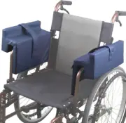 2x Lateral Support for Wheelchair Armrest Pads Leather Cover High Density Foam