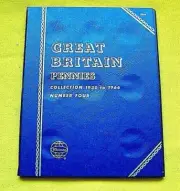 #9684 GREAT BRITAIN PENNY 1930-1966 #4 - NEW WHITMAN FOLDER