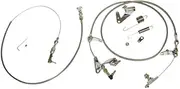 24" Throttle & Kickdown Cable Carb Bracket Linkage & Return Spring Kit Compatible with Chrysler Mopar 727 Compatible with Dodge