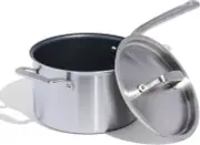 Crafted in Italy 4 Quart Non-Stick Saucepan - Ultra-Slick & Easy Clean Design