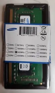 4GB Samsung Laptop RAM Memory - DDR4 2400 MHz SO-DIMM - Notebook