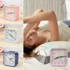 Battery Operated No Tick Number Clock Home Decor Alarm Clock Bedside Clocks