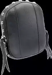 Mustang Black Studded Sissy Bar Pad 7.5x9 Dyna Super Glide 95-10