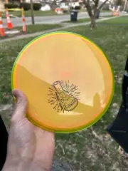 Axiom MVP Prism Neutron Trance Lab 2nd - 174g Orange Swirl Yellow Rim