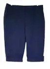 Eileen Fisher Cuff Capri Pants Midnight Blue Size 1X Organic Cotton Tencel Twill