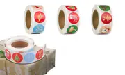 Christmas Label Stickers 500pcs a Roll Christmas Adhesive Tags DIY Gift Labels Christmas Day Decoration