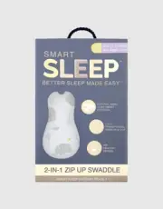 Smart Sleep Zip Up Swaddle 0.2TOG - Baby - Infant - New Born