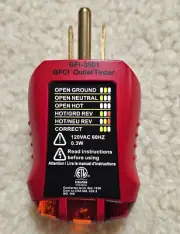 Ground Fault Receptacle Outlet Tester & Circuit Analyzer Gardner Bender GFI-3501