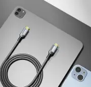 mbeat Tough Link 1.5m Certified 8K HDMI Cable - Space Grey HDMI 2.1 (male) to HDMI 2.1 (male) 50cm x 2.02cm x 1.13cm MB-XCB-8KHDM15