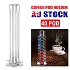 40 Coffee Pod Holder Dispenser For Nespresso Capsule Spice Rotating Storage Rack