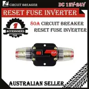 Auto Car Marine Stereo Audio Circuit Breaker Reset Fuse Inverter 80A DC 12V-24V