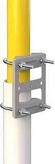 Clamp V Jaw Bracket Accessories (Without The Pole) Works with Coaxial Pipe (Pole) Mast Universal Antenna Mount Adapter for Starlink Antenna Weather Stations etc.
