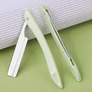 Violeta - Foldable Eyebrow Razor / Refill Blade / Set Set Of 6 - 1 Pc - Eyebrow Razor & 5 Pcs Refill Blade - Green - One Size