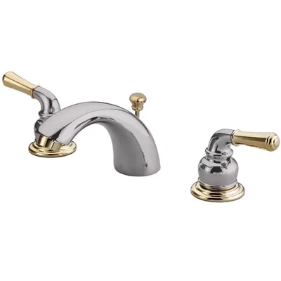 Magellan 4 In. Centerset Double Handle Bathroom Faucet in Polished Chrome/Polish