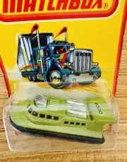 Vintage 1978 Matchbox Superfast No 2 Rescue Hovercraft Avocado" 2000" Speedboat