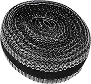LALAFINA Long-Lasting : Polyester Iron-on Hemming Tape Black Edge Tape for Clothing DIY Accessories Sewing Supplies